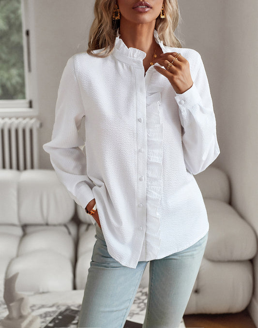 Mila Ruffle Skjorta