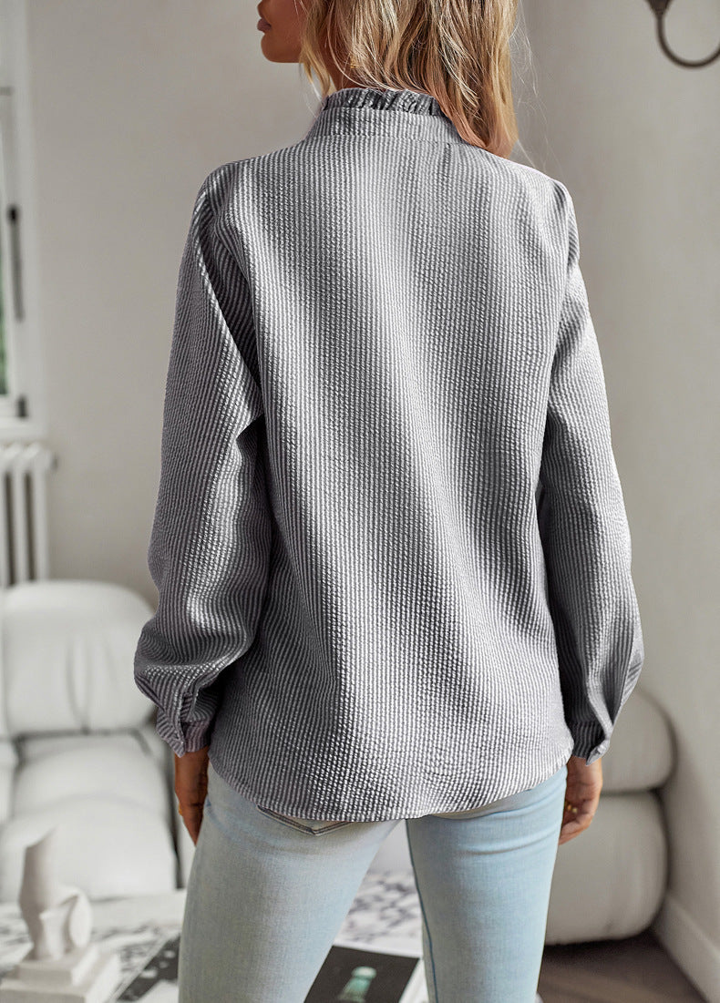 Mila Ruffle Skjorta